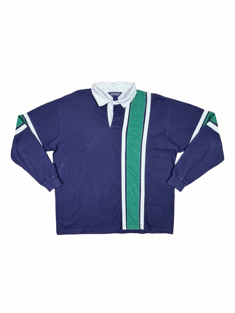 Vintage Land’s End Long Sleeve Rugby Shirt - Size XL Regular